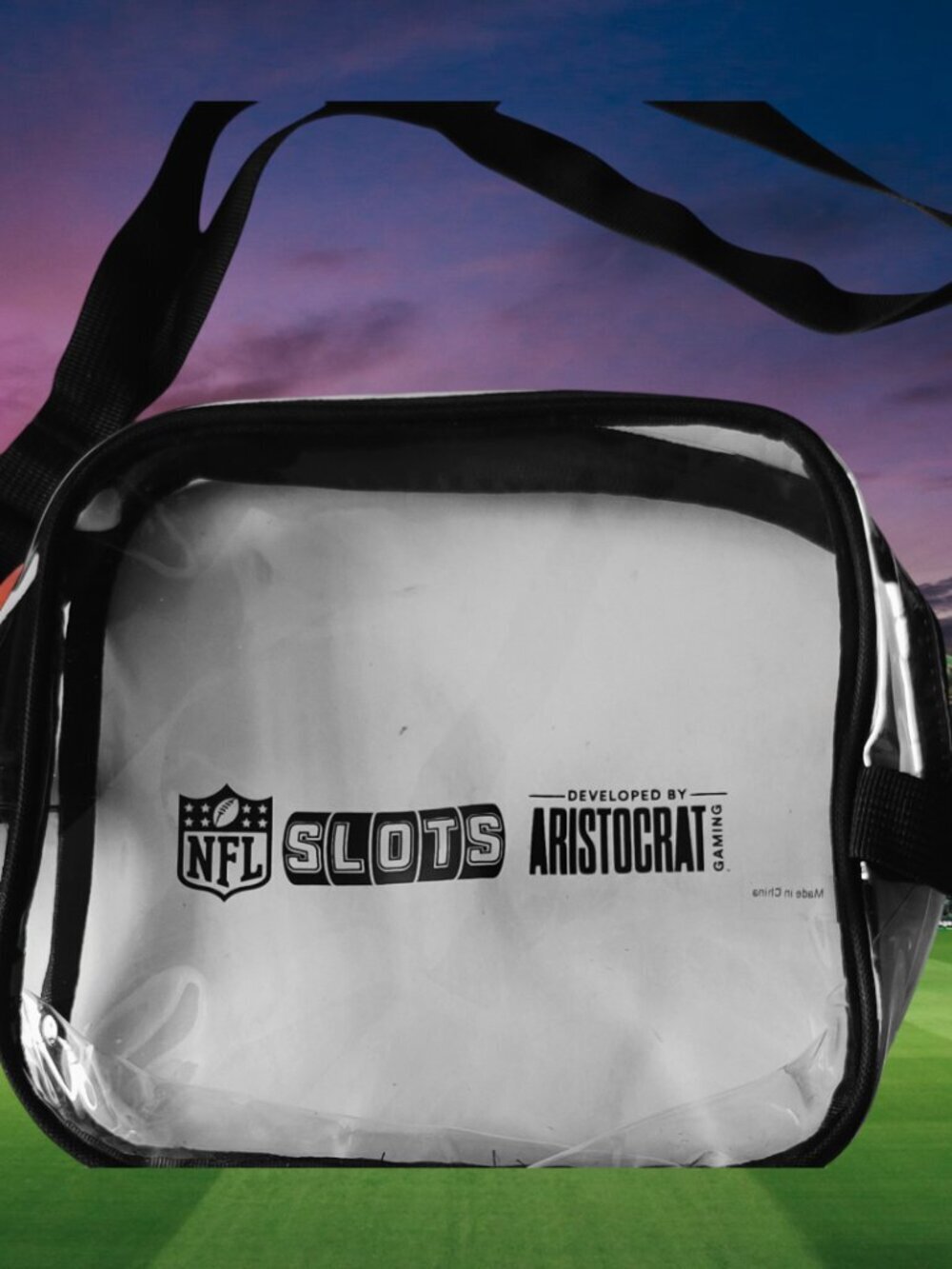 NEW!!! NFL SLOTS CLEAR BAG - Aristocrat Gaming - STADIUM BAG CLEAR